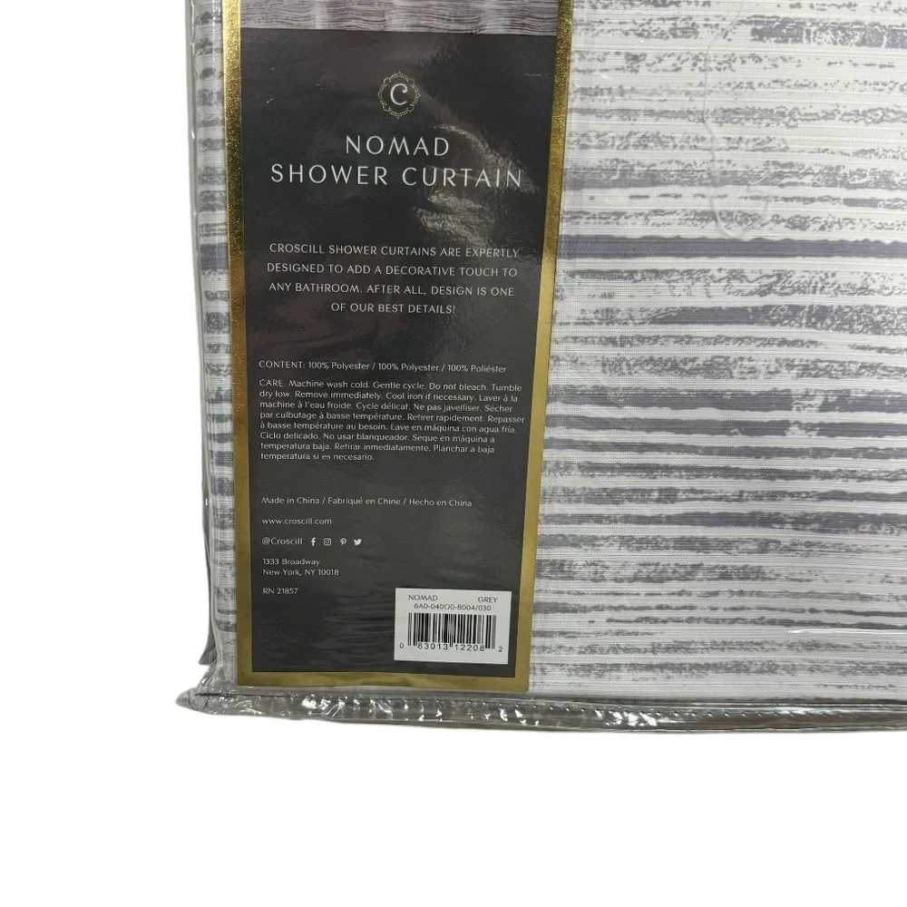 Croscill shower curtain Nomad, 72 x 72 in. Brand new in packaging never used